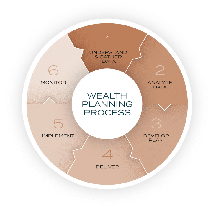 wealth planning process wheel